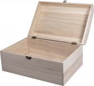 Rayher Valigia in legno con accessori antichi
