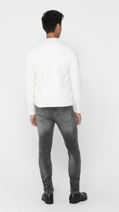 Produktbild Only & Sons ONSLoom Slim Zip Sweat Grey Slim Fit Jeans (W34/L34)