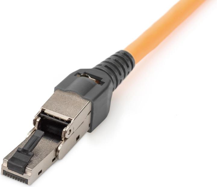Actual product image Digitus CAT 6A Field Termination Plug bendable, STP with dust cap, bend relief (Network cable plug)