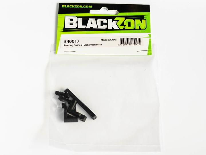 Actual product image Blackzon Steering Bushes + Ackerman Plate