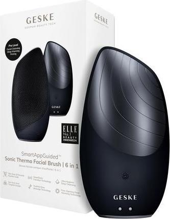 Actual product image Geske Smartappguidedtm Sonic Thermo Facial Brush 6 in 1 Skin Cleansing