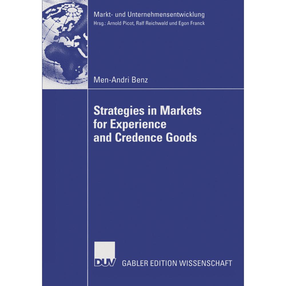 Thumbnail - Strategies in Markets for Experience and Credence Goods, Fachbücher von Men-Andri Benz