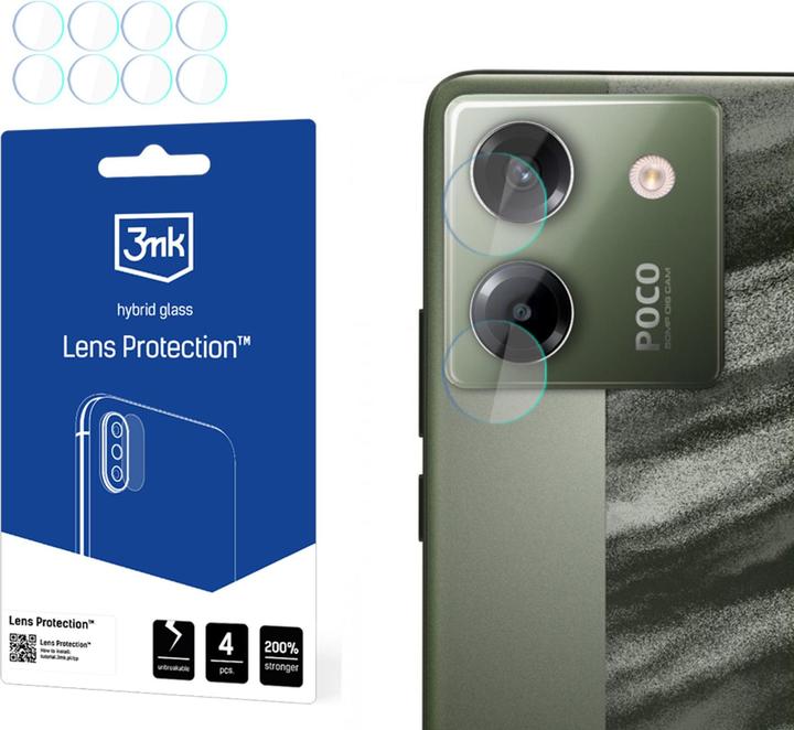 3MK Hybrid Glass for Camera Lens Lens Protection for Xiaomi Poco M7 Pro 5G (4 Stück, Xiaomi Poco F7 Pro)