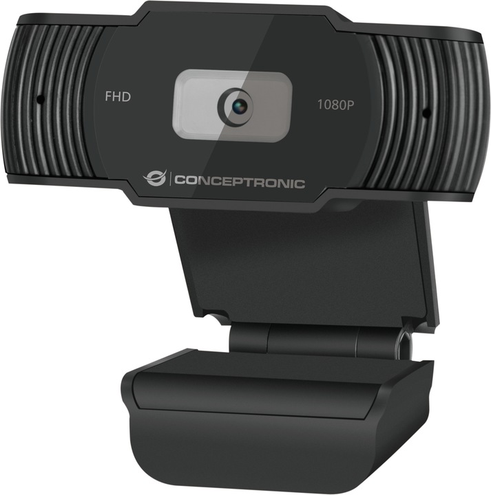 Conceptronic Webcam AMDIS 1080P Webcam+Microphone sw (2 Mpx)