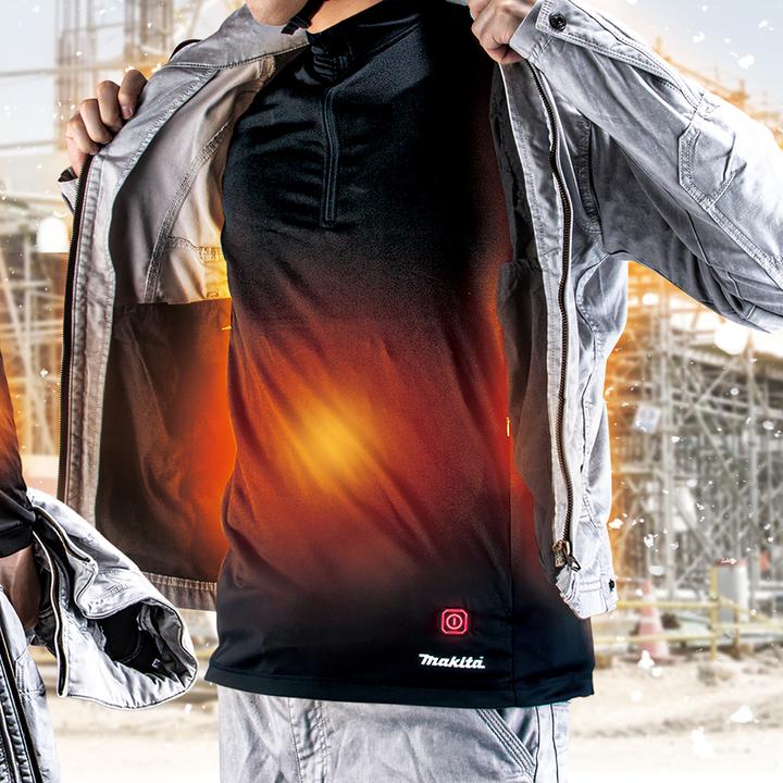 Image du produit Makita T-shirt thermique sans fil DCX201CM | Taille M | 12V / 14,4V /18V, sans batterie, sans chargeur (M)