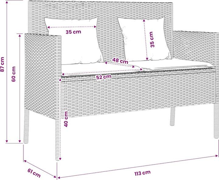 Produktbild vidaXL Gartenbank
