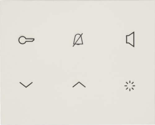 Elcom ELCO REA112Y Stat. int. Audio 2D blanc mat TOUCH