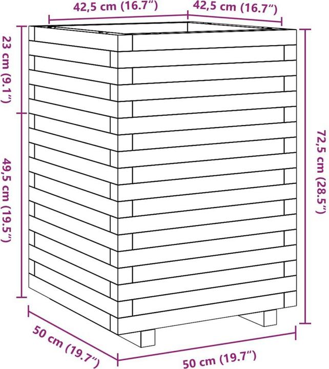 Produktbild vidaXL Pflanzkübel