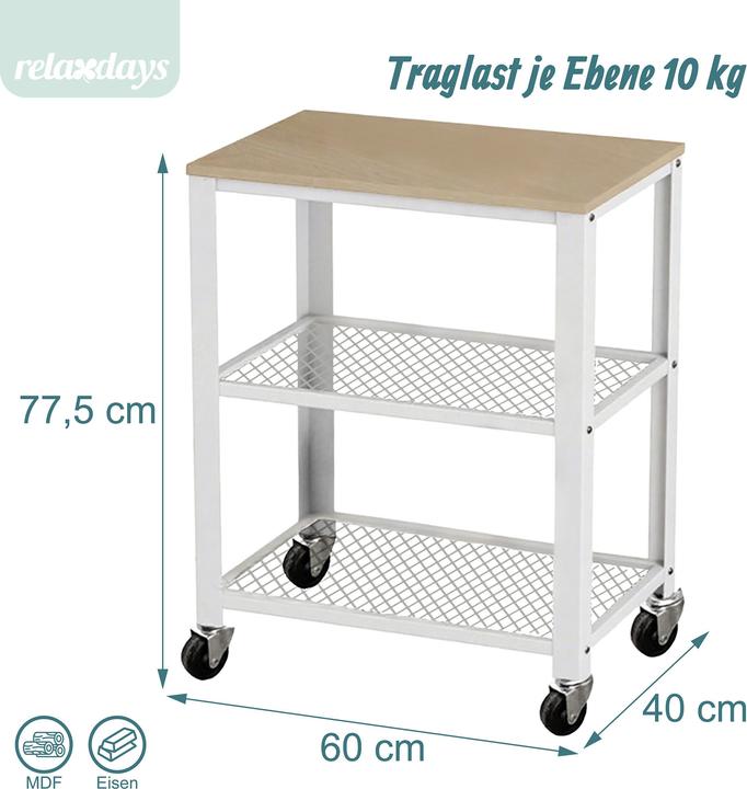 Actual product image Relaxdays Küchenwagen