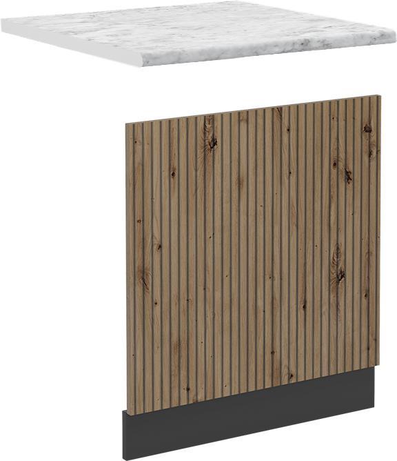 Artisan oak, Charcoal, Marble-white