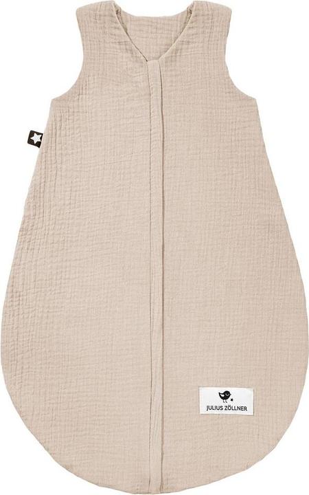 Actual product image Julius Zöllner Summer sleeping bag made of cotton muslin, sand (56 cm, 0.5 TOG, Summer)