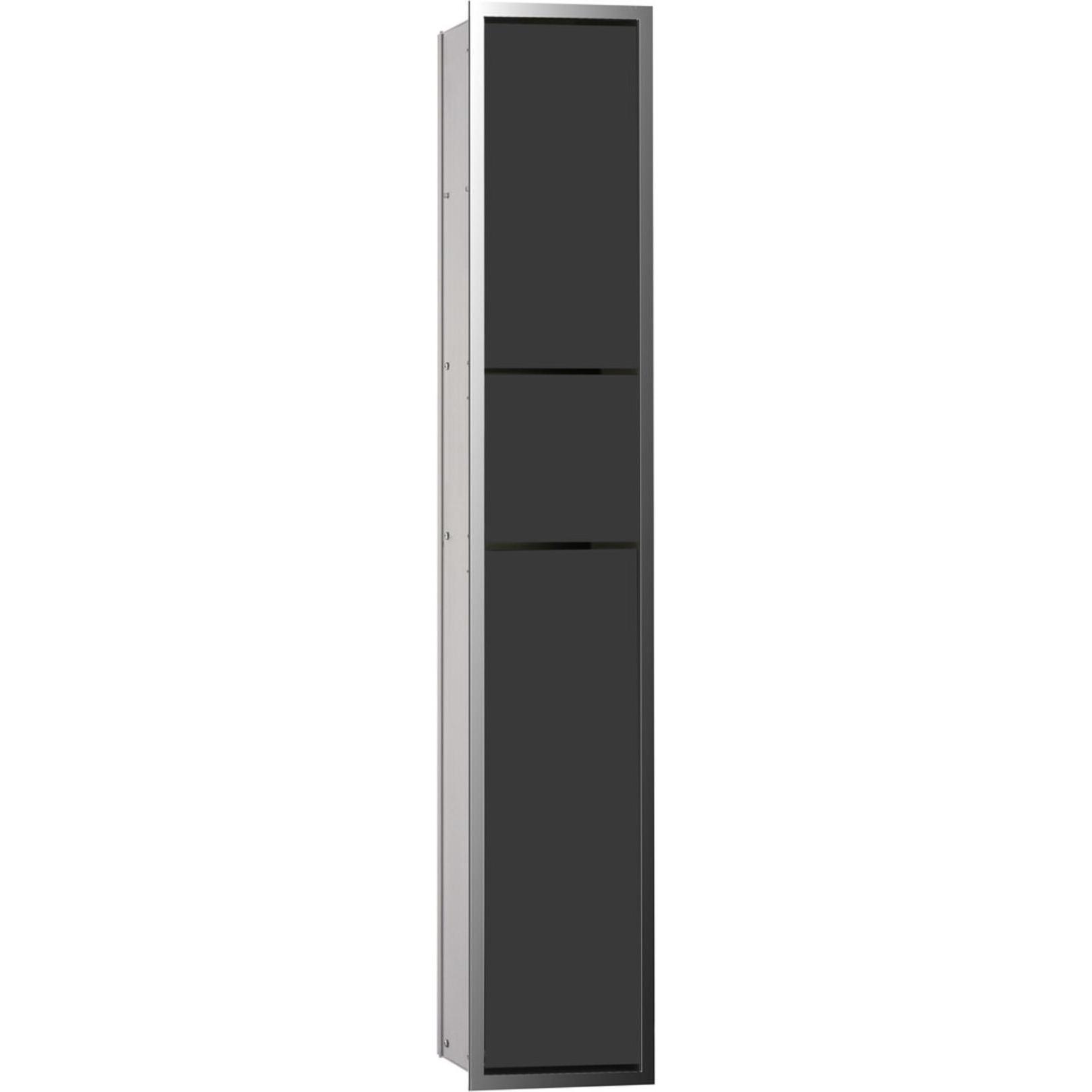 Emco, Toilettenpapierhalter, WC-Modul ASIS 150 Unterputz, 964x168mm chrom/schwarz