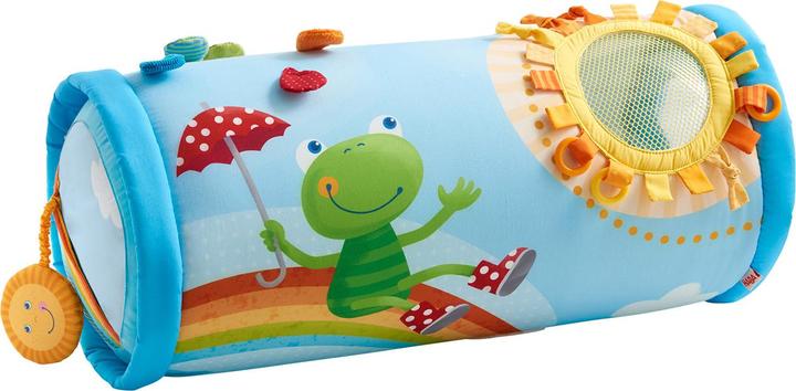 Actual product image Haba Crab roll rainbow world (Italian, English, German, French)