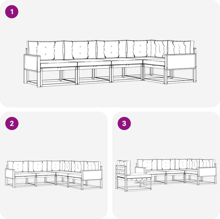 Produktbild vidaXL Gartenmöbel Set