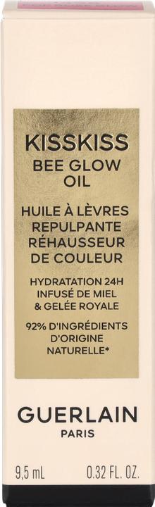 Actual product image Guerlain KissKiss 24 Bee Glow Oil 458 Pop Rose 9.5 ml (458 Pop Rose Glow)