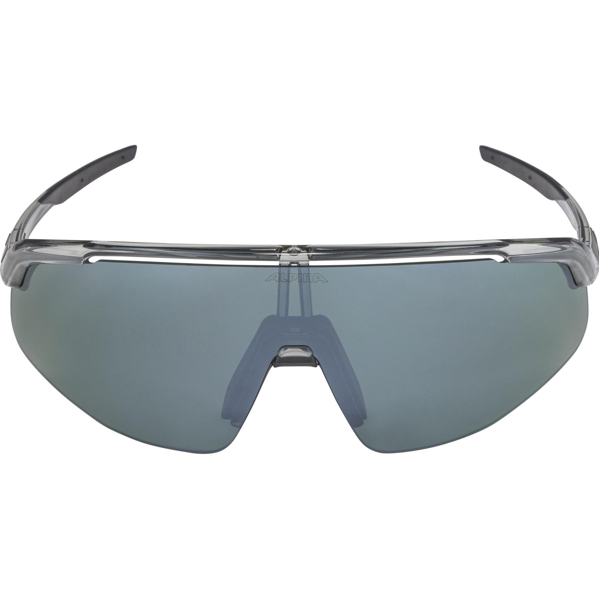 Thumbnail - ALPINA SPORTS, Unisex, Sportbrille, Turbo Pro Q-Lite (Dark Grey Transparent, Silver), Grau