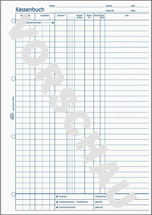 Actual product image Avery Cash book 426 (100 x)