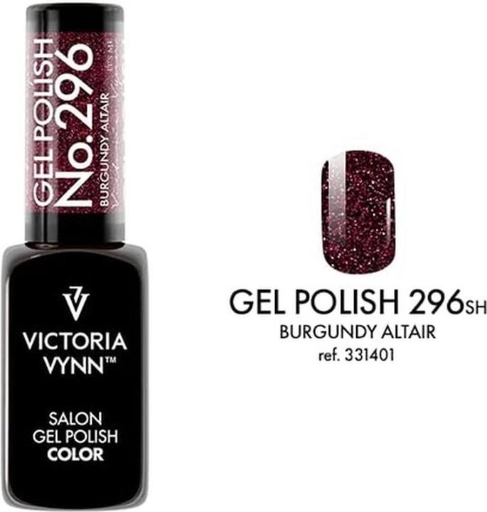 Immagine prodotto Visconti Di Modrone Victoria Vynn Gel Polish Colore 296 Borgogna Altair UV/LED Soak Off 8ml (296 Borgogna Altair, Vernice UV gel)