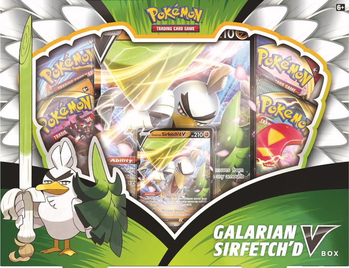 Produktbild Pokémon Galarian Sirfetch'd V-Box (Englisch, Booster Pack)