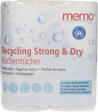 Actual product image Memo Kitchen roll Recycling Strong & Dry H2171 3lg. 102sheets 2pcs. (2x)