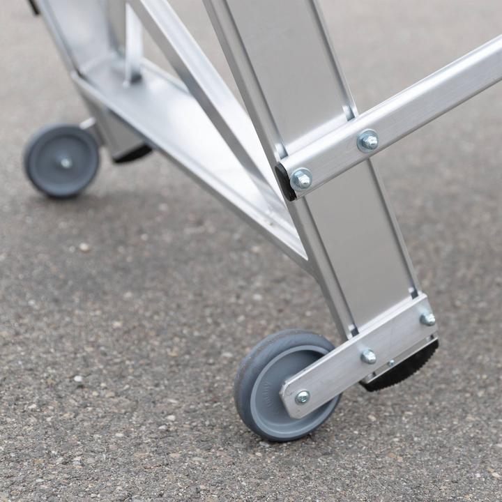 Produktbild Munk Arbeitspodest fahrbar, Stufenbreite 800 mm, Aluminium geriffelt 3 Stufen (Gerüst, 112.50 cm)