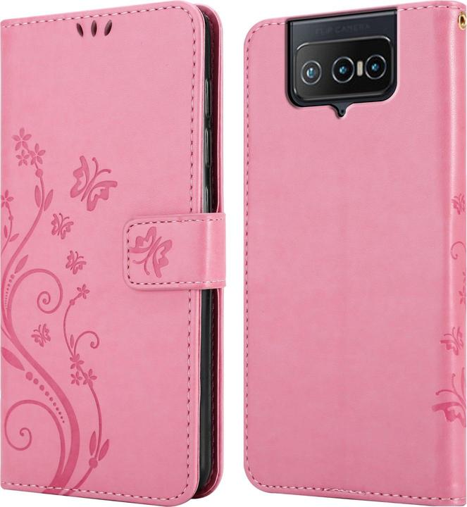 Image du produit Cadorabo Housse Flower Book (Asus Zenfone 8 Flip)