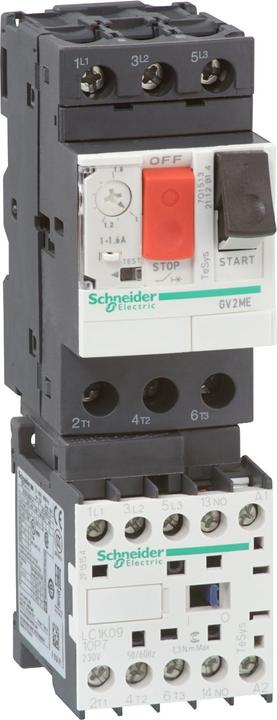 Actual product image Schneider Electric Direct starter, 2.2kW/400V/AC3, 24V DC, 1 GV2ME10K1BW3