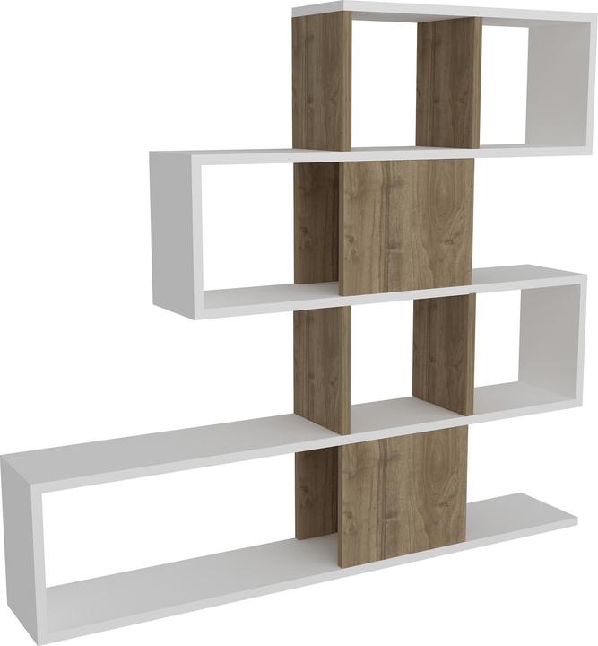 White and walnut