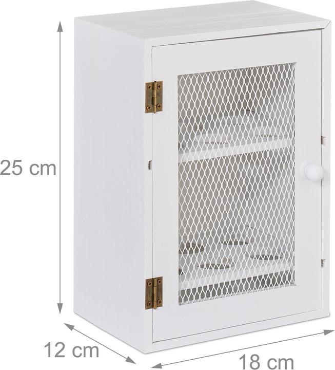 Actual product image Relaxdays Wooden Egg Cabinet, 12 Pieces (18 x 12 x 25 cm, 5.50 l)