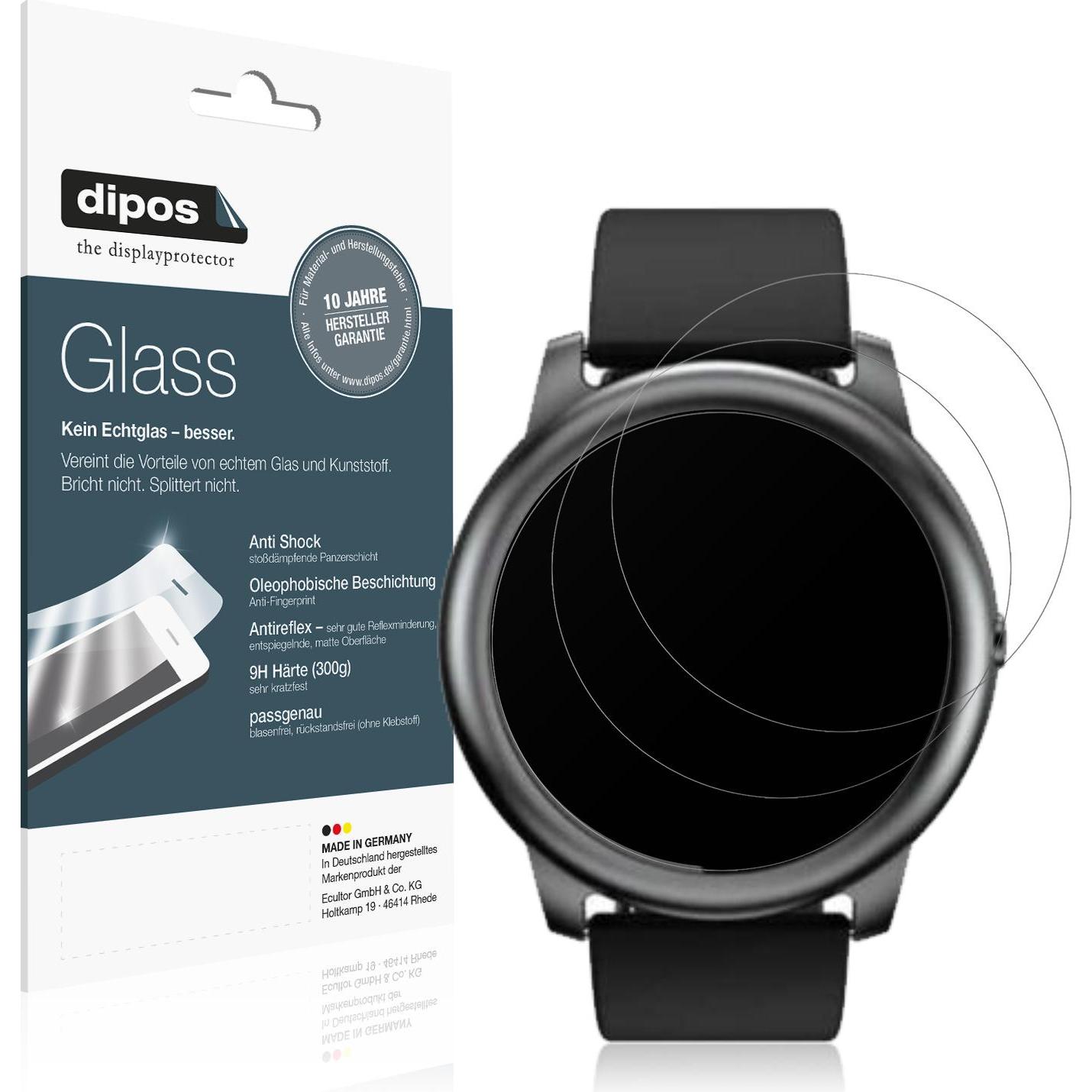 Dipos Displayschutz Anti-Shock, Smartwatch Schutzfolie, Transparent