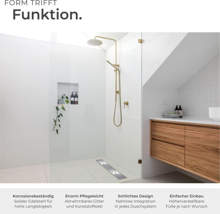 Immagine prodotto tectake Canale doccia (800 mm)