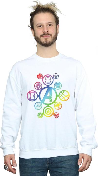 Immagine prodotto Felpa uomo Avengers Infinity War Rainbow Icons in cotone (S)