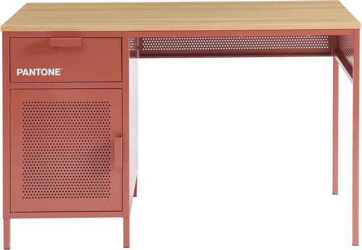 Image du produit Pantone Schreibtisch Metall terracotta 120cm (60 x 120 x 75 cm)