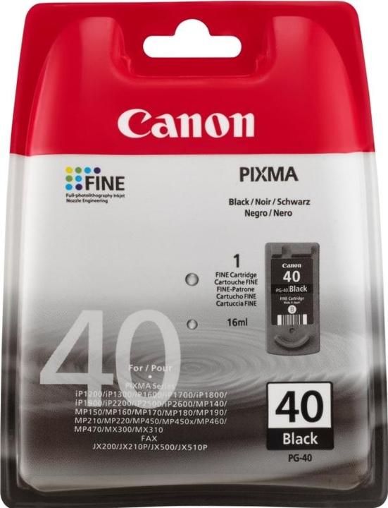 Immagine prodotto Canon PG-40 BLK INK BLISTER W/SEC (FC)