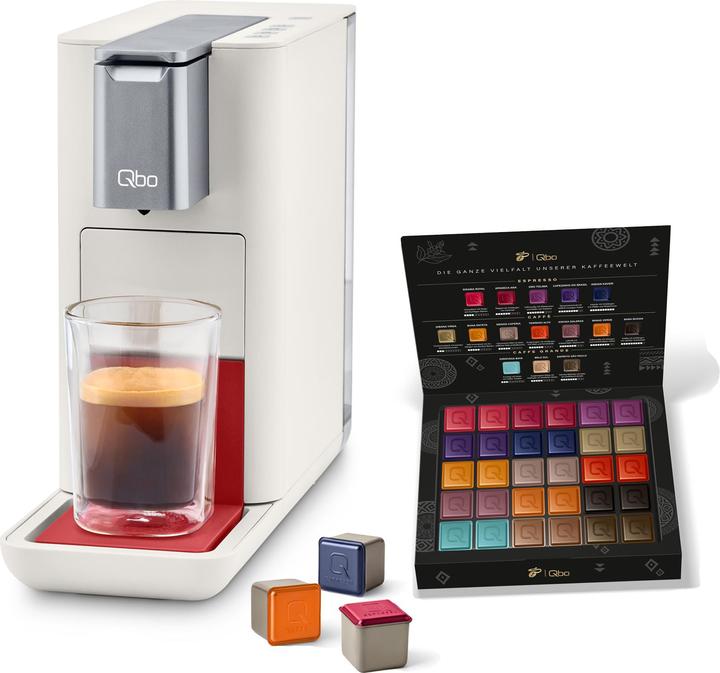 Produktbild Tchibo Qbo ESSENTIAL Kapselmaschine inkl. 30 recyclebare Qbo Kapseln, Bright Coral