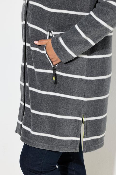 Immagine prodotto Laurasøn Giacca lunga in pile con cappuccio e maniche lunghe (40)