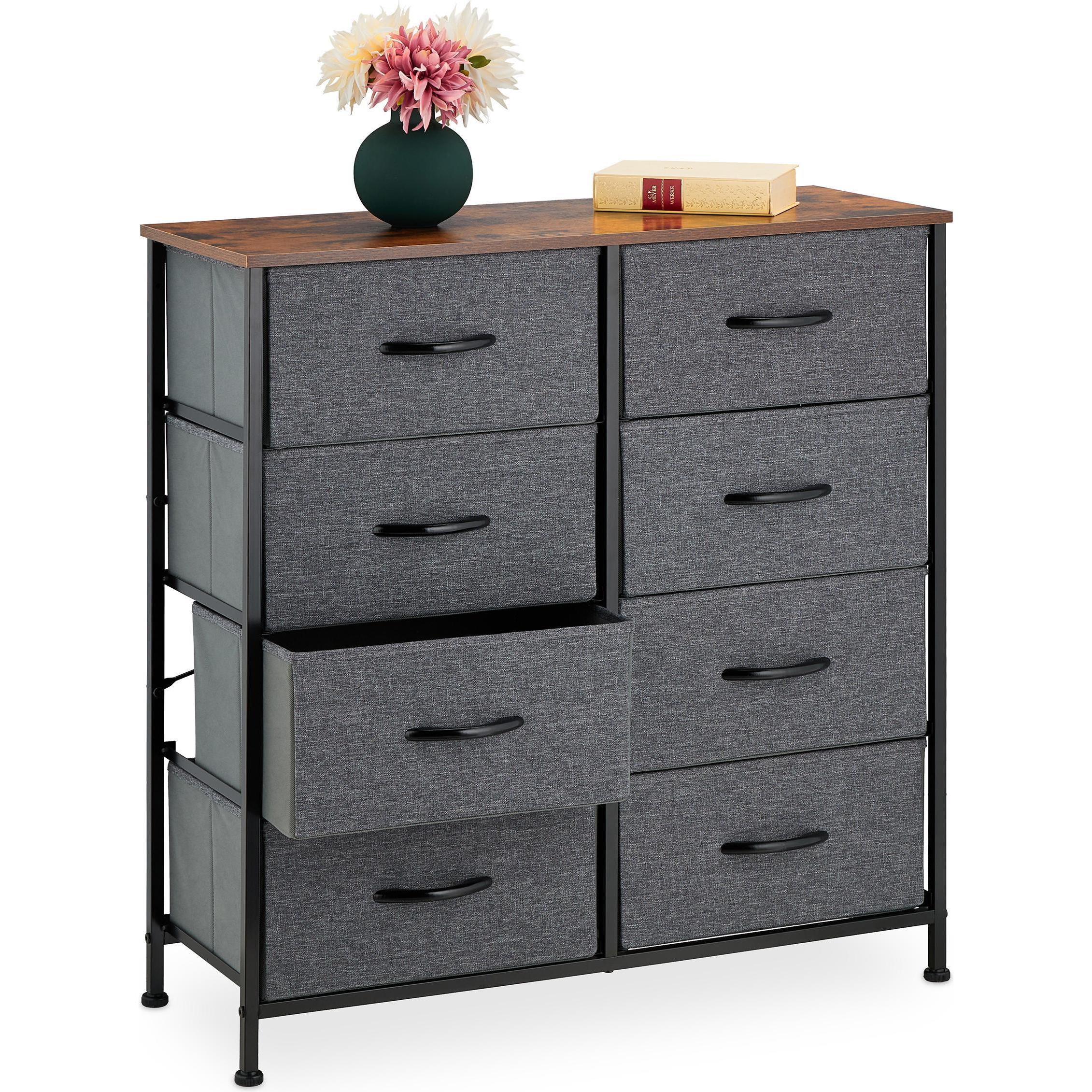 Relaxdays, Kommode + Sideboard, Kommode (80 x 30 x 81.5 cm)