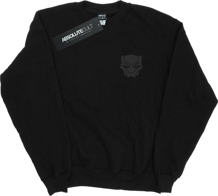Produktbild Black Panther Schwarz auf Schwarz Brust drucken Baumwolle Sweatshirt (M)