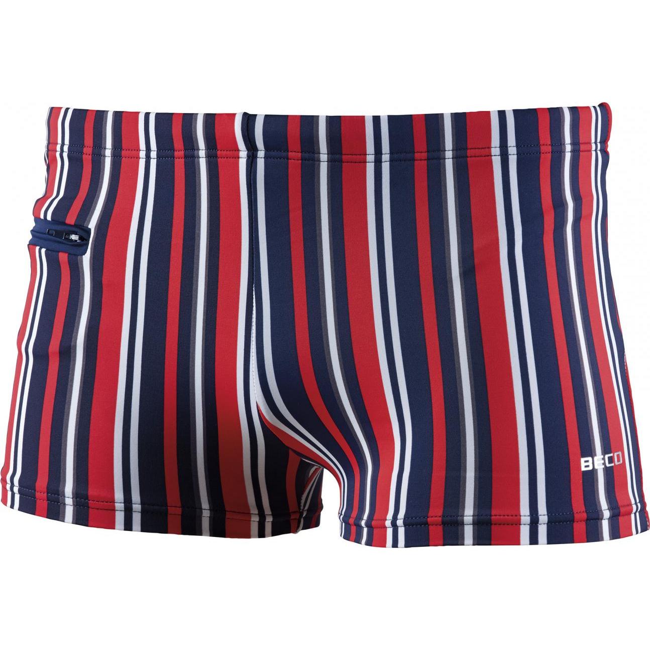 Beco, Herren, Badehose, Beermann GmbH Badehose Herren Standard marine/rot 12, Rot, (12)
