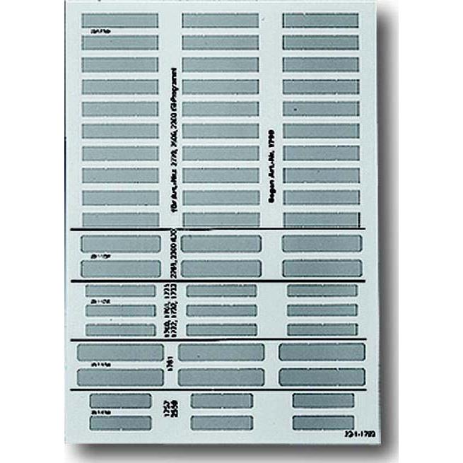 Busch-Jaeger, Zubehör Schalterprogramm, DIN A4-Beschriftungsbogen 2CKA001799A0960