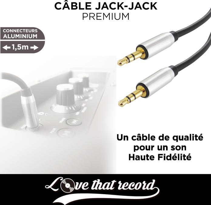 Image du produit Love that record Cable Jack-Jack Premium (1.50 m, Câble AUX)