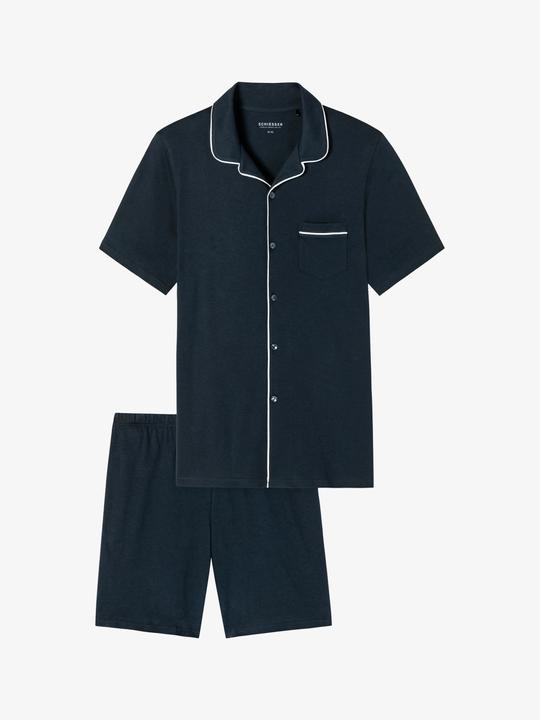 Produktbild Schiesser Pyjama "Fine Interlock" marine (XXL)