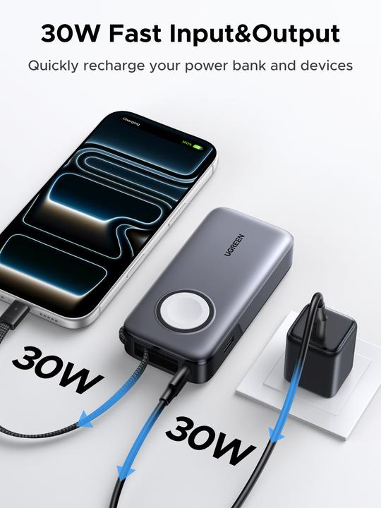 Produktbild Ugreen Powerbank 10000mAh 30W (10000 mAh, 30 W)