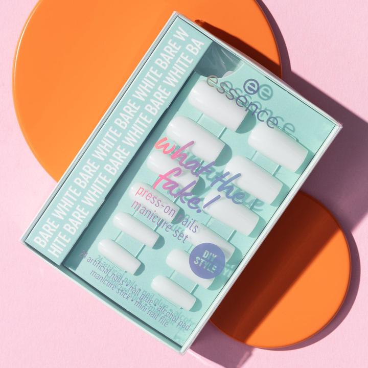 Produktbild essence what the fake! PRESS-ON NAILS manicure set (Kunstnägel, Weiss)