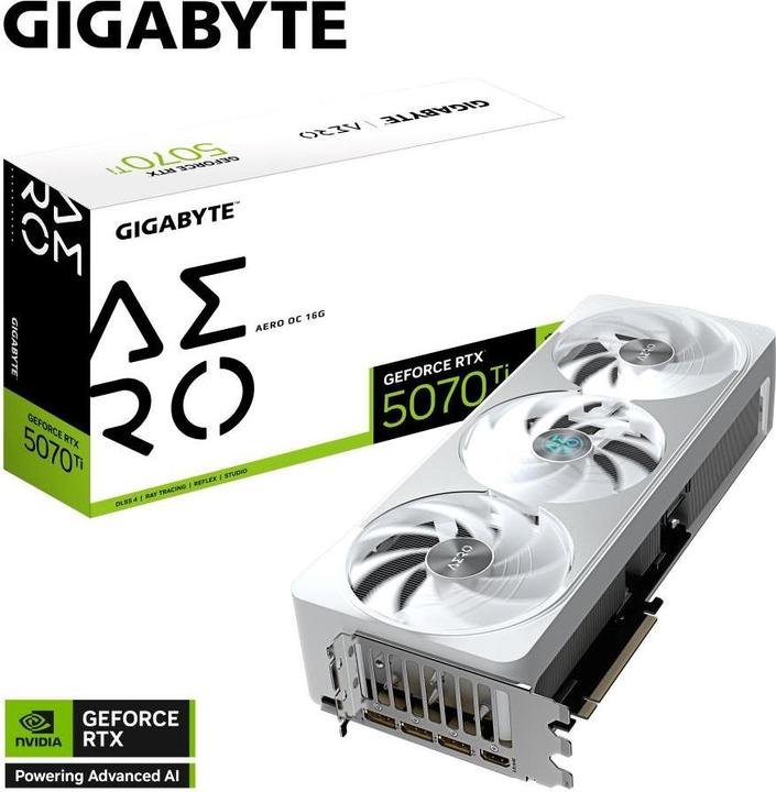 Productafbeelding Gigabyte GeForce RTX 5070 Ti Aero OC (16 GB, GDDR7)