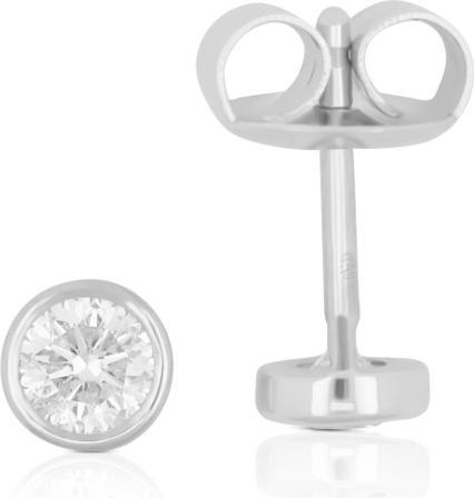 Actual product image Muau Stud earrings frame setting (White gold 750)