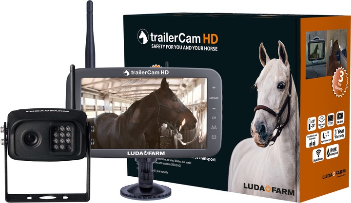 Actual product image LudaFarm TrailerCam HD Professional camera system for horse trailers (1280 x 720 pixels)