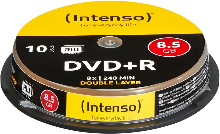 Actual product image Intenso DVD+R Cake Box - 8.5GB (10 x)