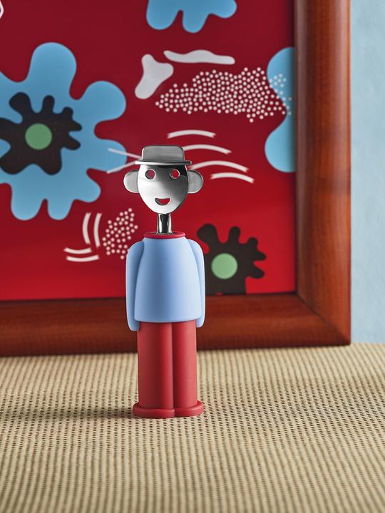 Produktbild Alessi Korkenzieher Alessandro M. hellblau-rot (Korkenzieher)