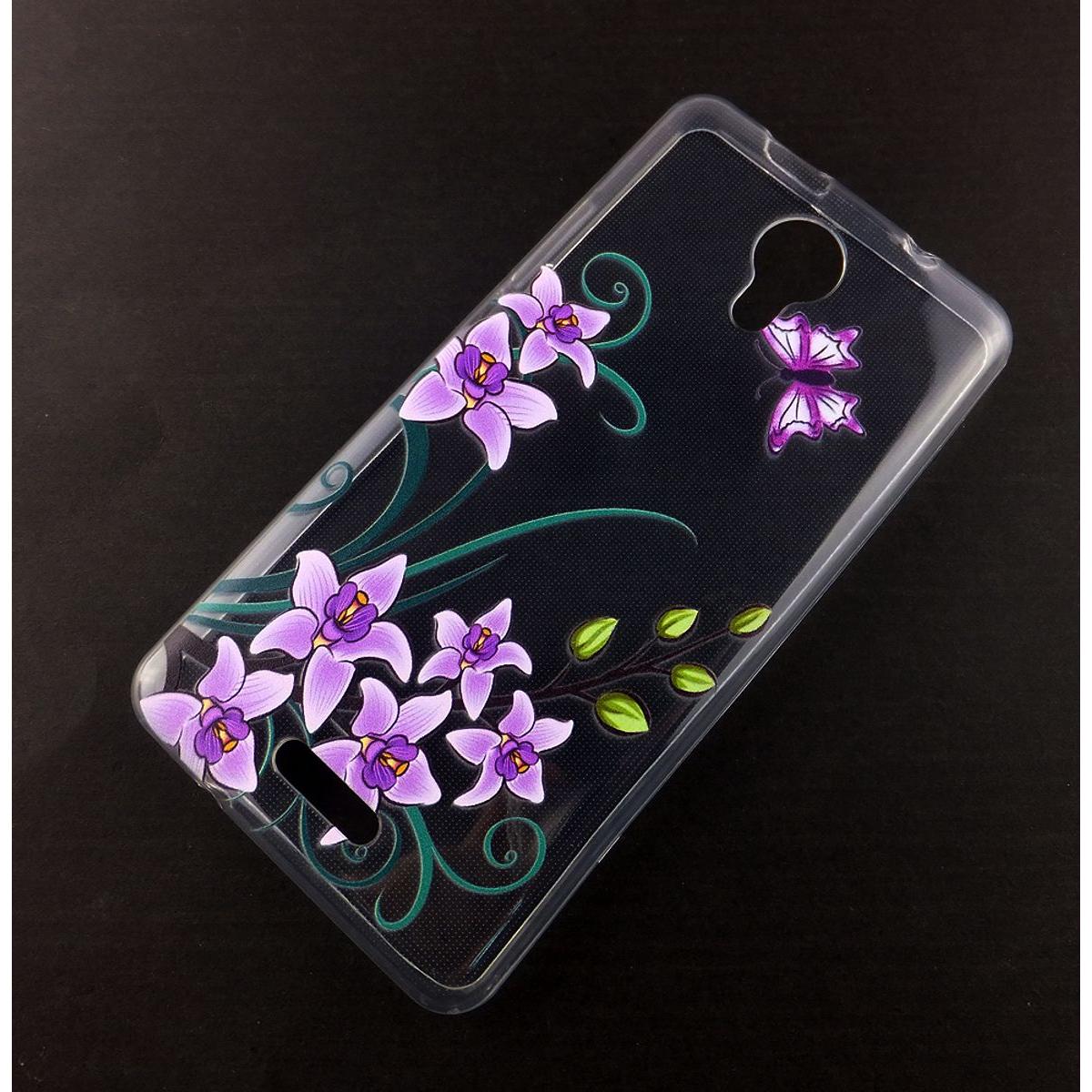 König Design Wiko Jerry 2 Handyhülle Schutzcase Lotusblume Cover Bumper Schale Etuis Rahmen (Wiko Jerry 2), Smartphone H...